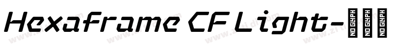 Hexaframe CF Light字体转换